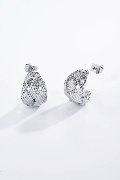 Boucles d'oreilles en acier inoxydable 124AQ237