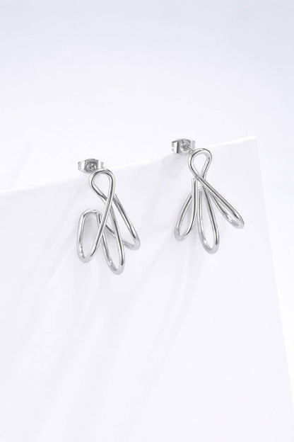 Boucles d'oreilles en acier inoxydable 124RX85