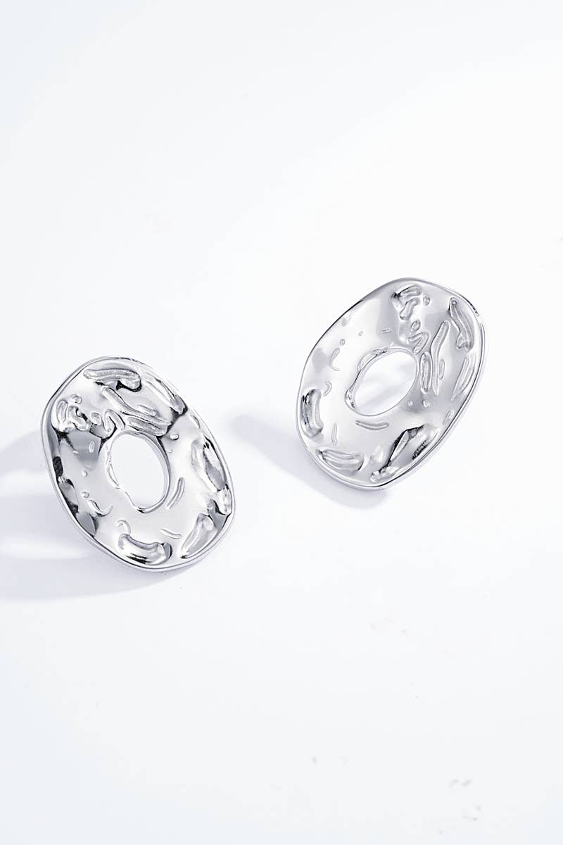 Boucles d'oreilles en acier inoxydable 124DY26