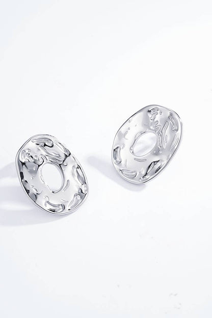 Boucles d'oreilles en acier inoxydable 124DY26