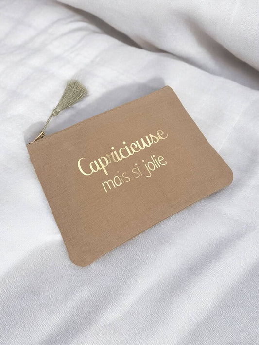 Trousse à maquillage avec inscription 20x15cm CY06