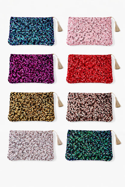 Sequin makeup bag CY46