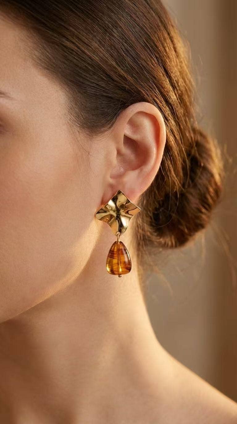 Stainless steel earrings 124RX234