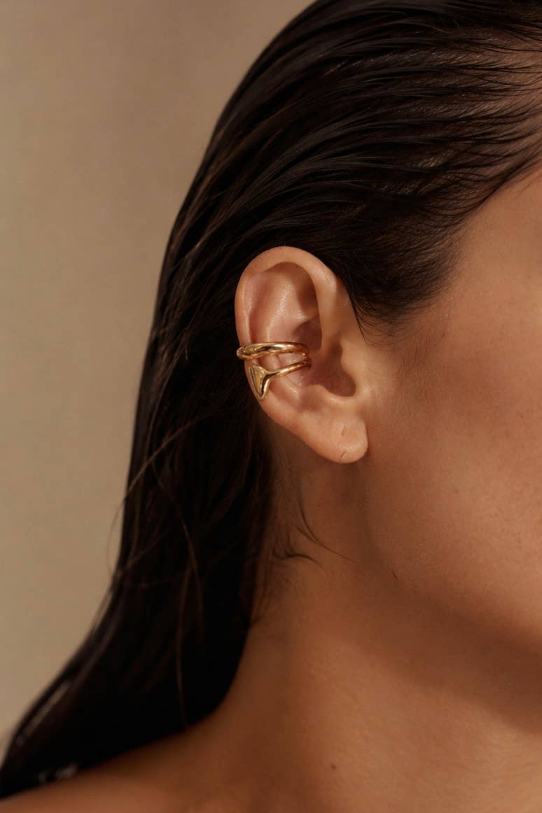 Stainless steel ear cuffs 124AQ779