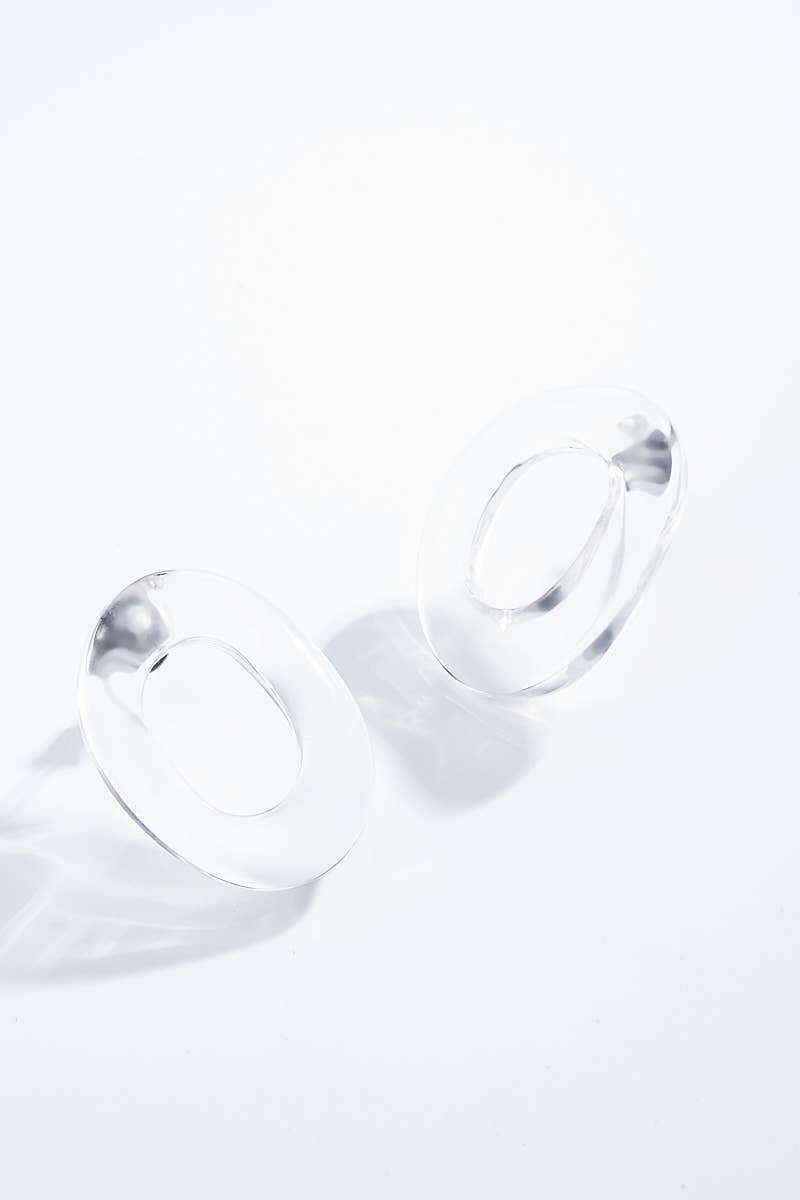 Boucles d'oreilles en acier inoxydable 124CP11