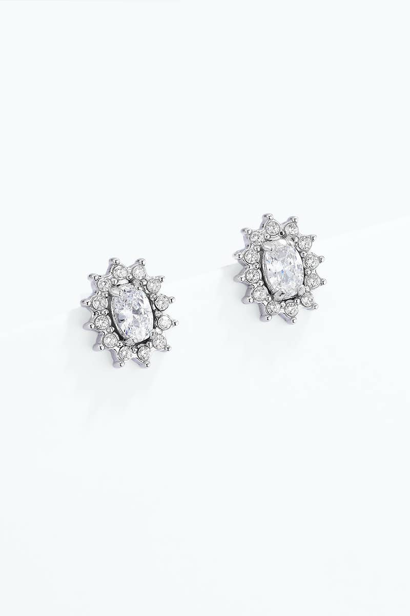 Boucles d'oreille en acier inoxydable 124AQ757