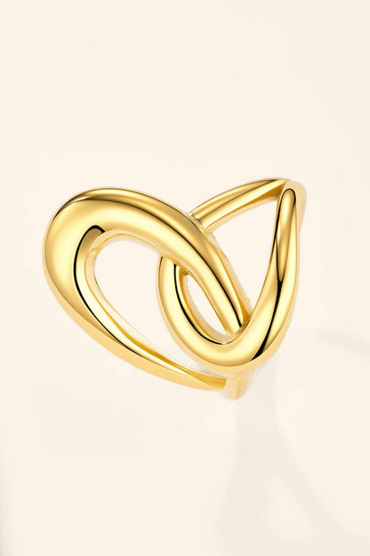 Bague entrelacée en acier inoxydable 424AQ378