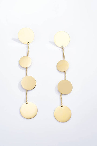 Boucles d'oreilles pendantes en acier inoxydable 124YC37