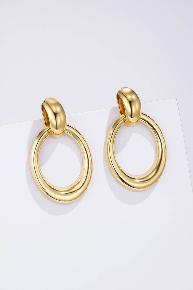 Boucles d'oreilles en acier inoxydable 124RX282