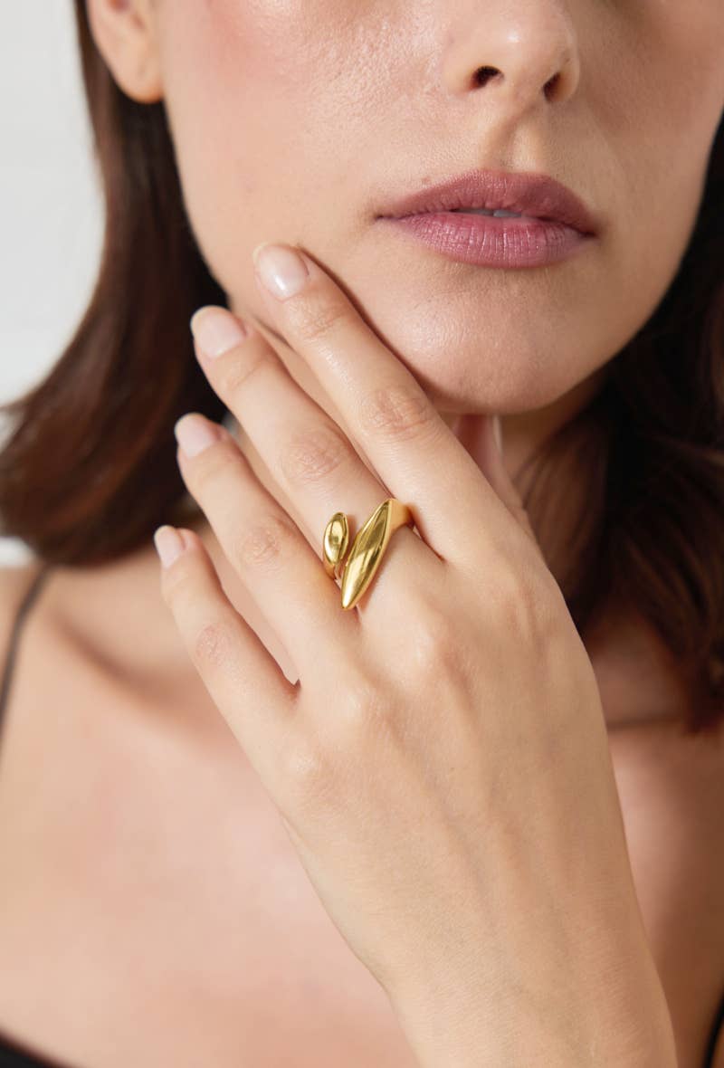Bague femme en acier inoxydable 424YC48