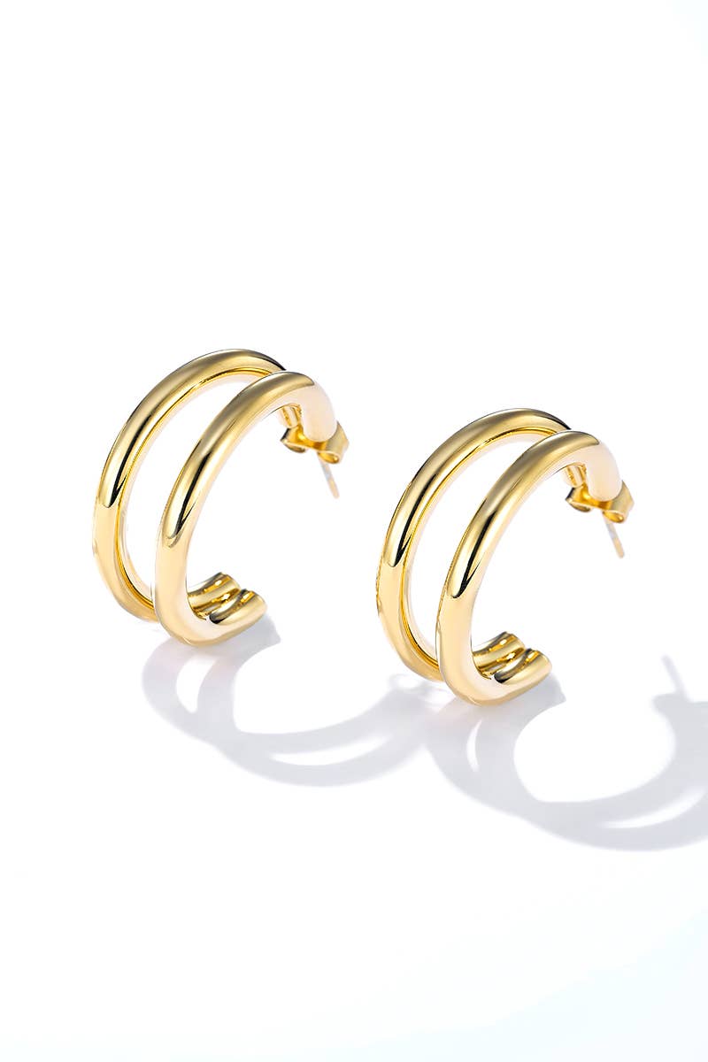 Boucles d'oreilles en acier inoxydable 124AQ378