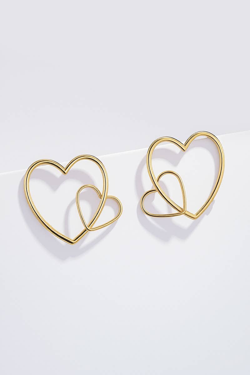Boucles d'oreille en acier inoxydable 124RX270