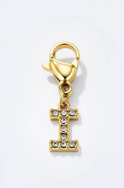 Charm breloque strassé CHARM-LETTRES-STRASS