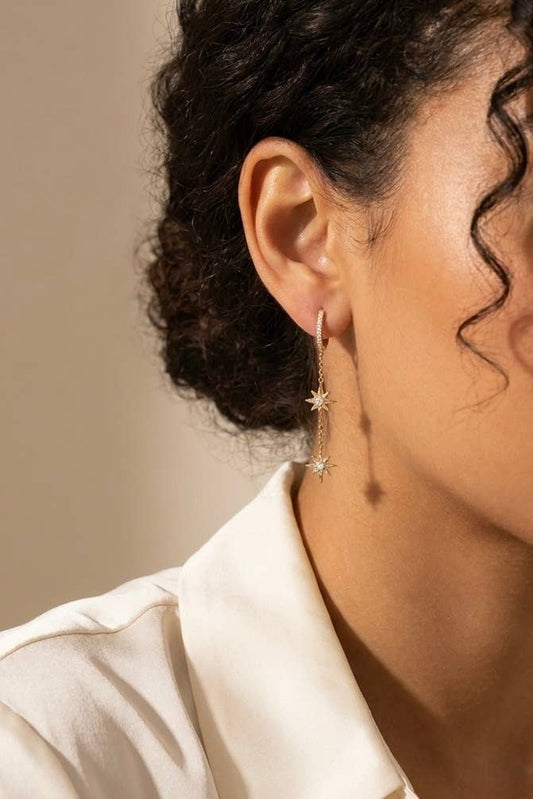Boucles d'oreille en acier inoxydable 124AQ799