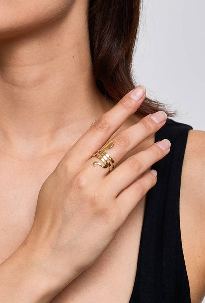 Bague serpent en acier inoxydable 424RX33