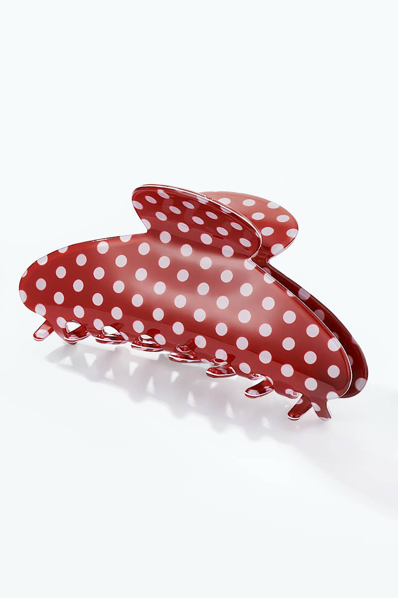 Pince à cheveux à pois 11 cm YH105SS