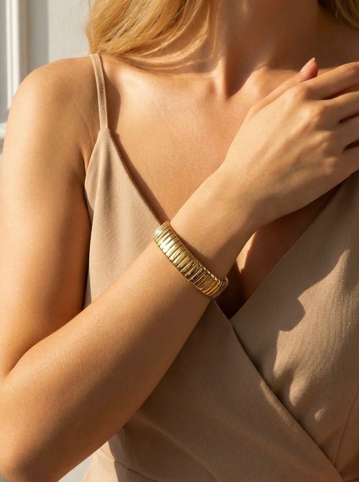 Bracelet jonc en acier inoxydable 324AQ400