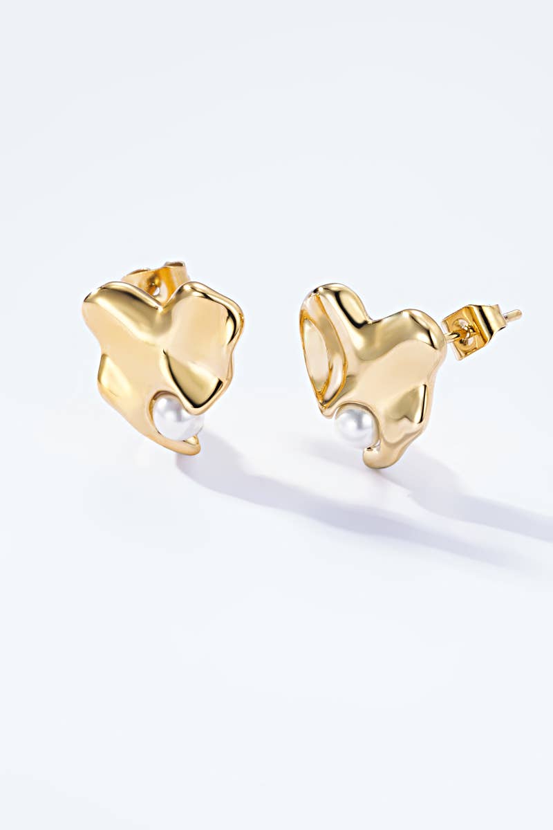 Boucles d'oreilles puces en acier inoxydable 124AQ175