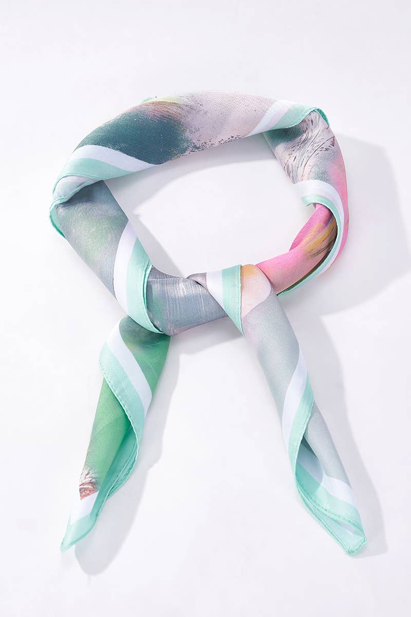 Patterned scarf 65 X 65 CM FL357DF