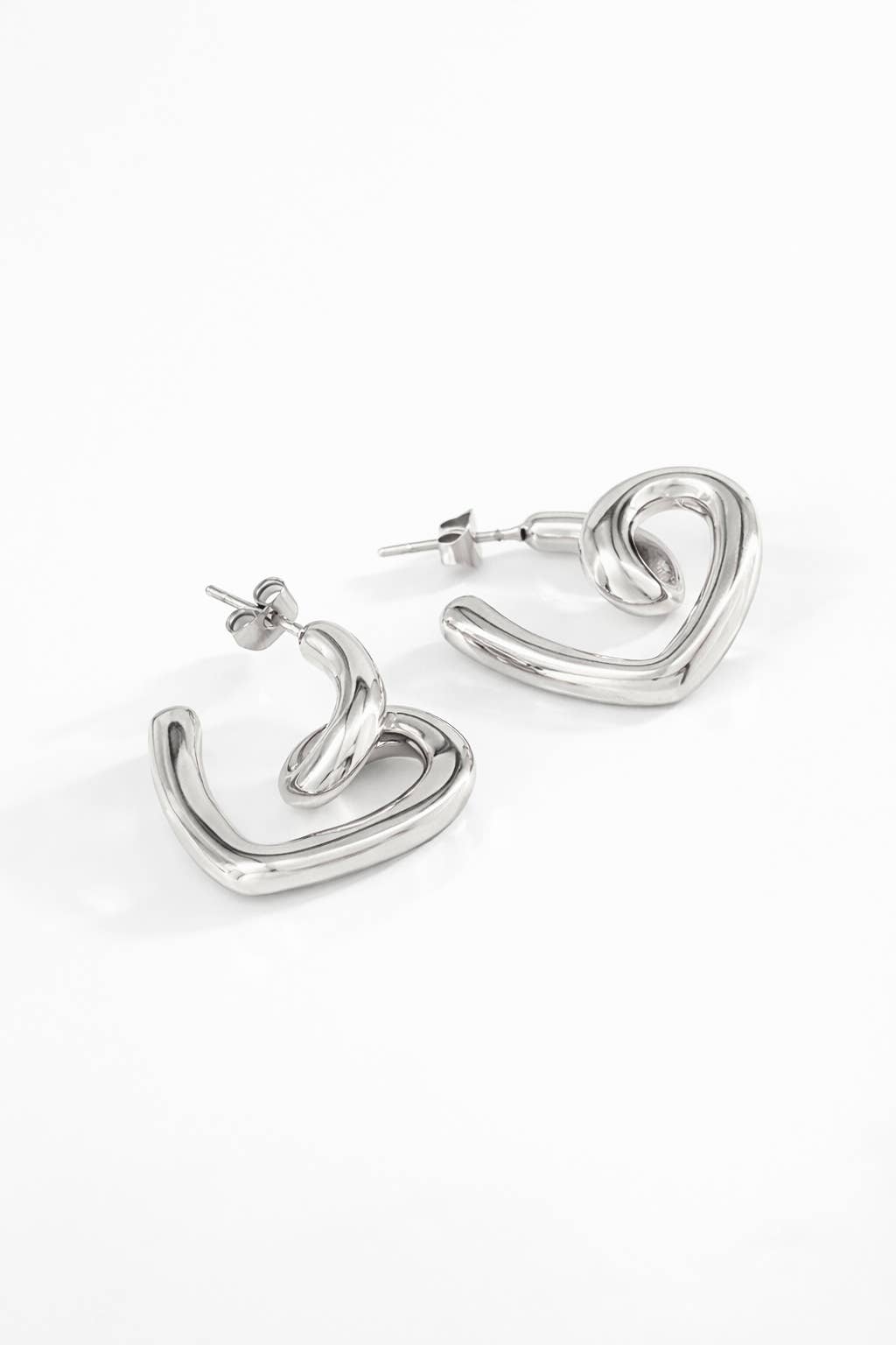 Boucles d'oreilles en acier inoxydable 124AQ254