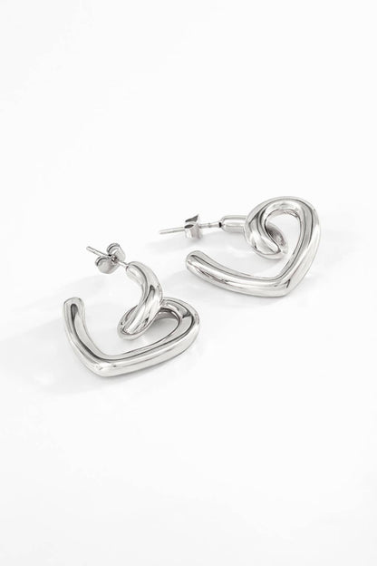 Boucles d'oreilles en acier inoxydable 124AQ254