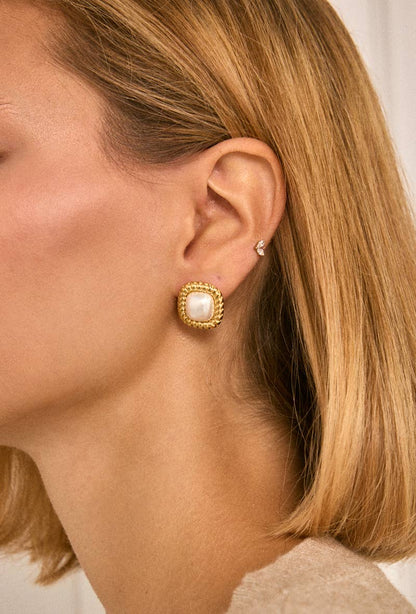 124AQ509 stainless steel earrings