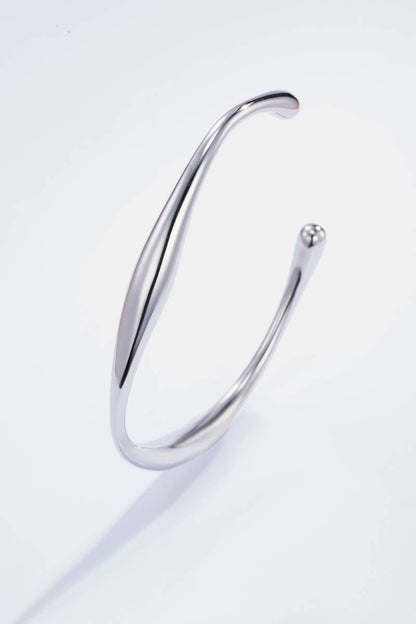 Stainless steel bangle bracelet 324AQ43