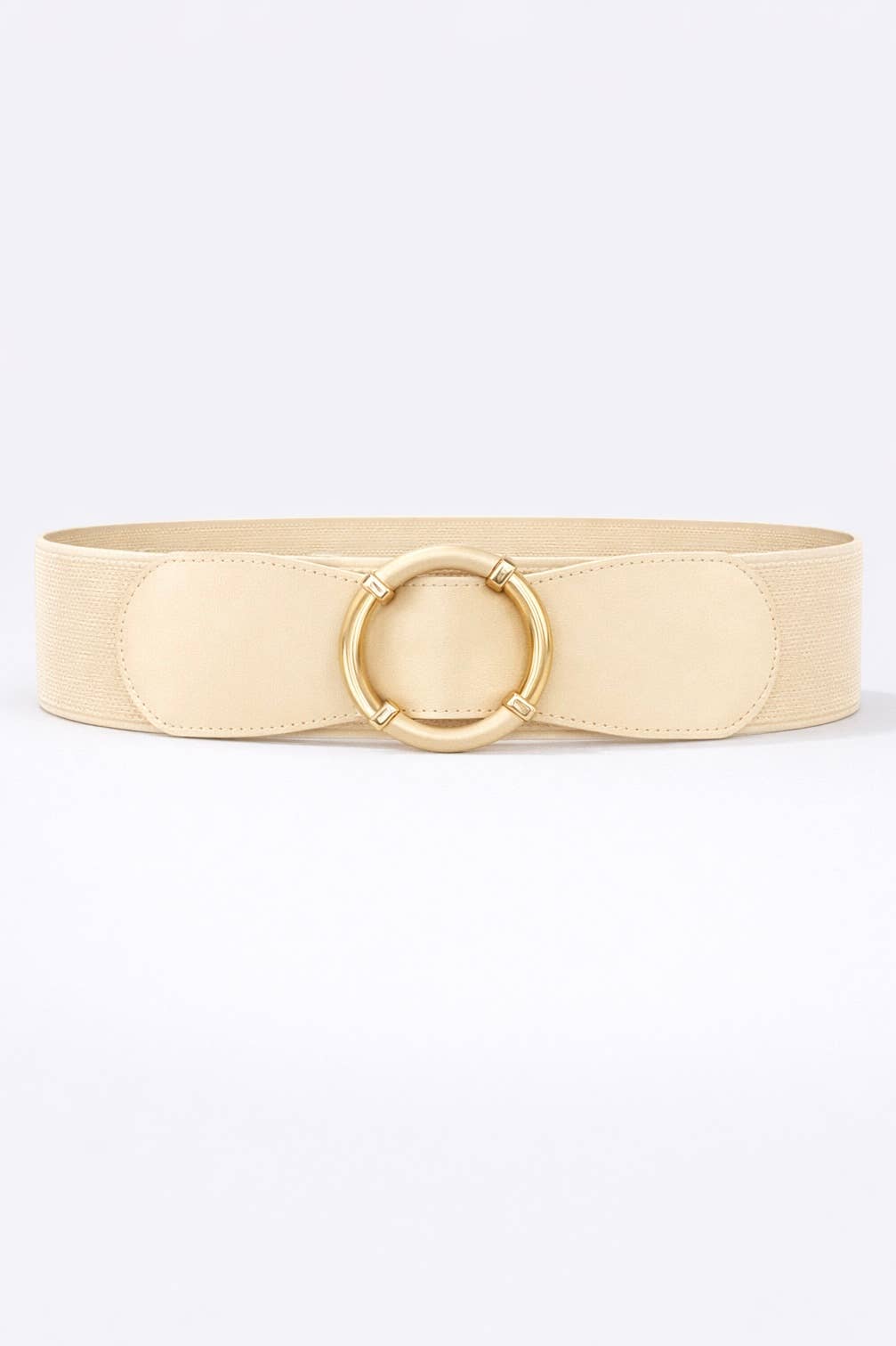 Wide faux leather belt CT38