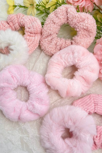 Set of 7 elastic hair scrunchies FQ01-SET