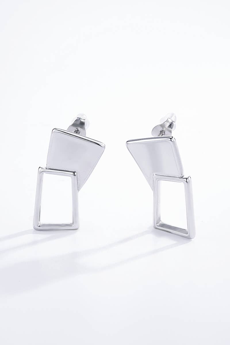 Boucles d'oreilles en acier inoxydable 124DY34