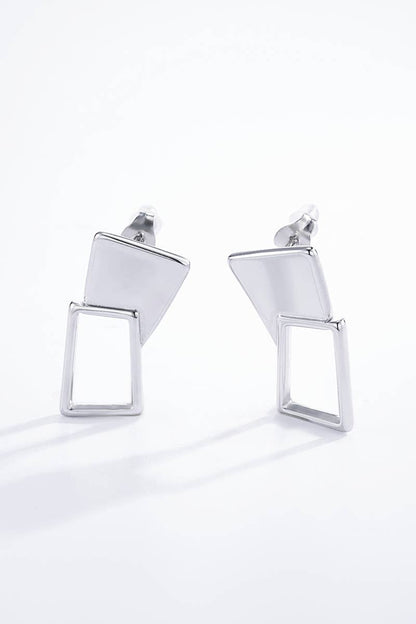 Boucles d'oreilles en acier inoxydable 124DY34