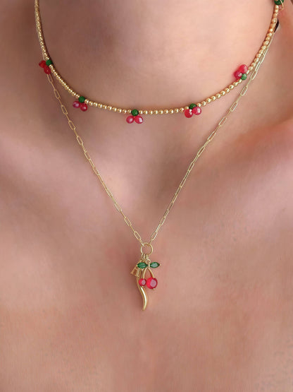 Stainless steel necklace 224AQ157