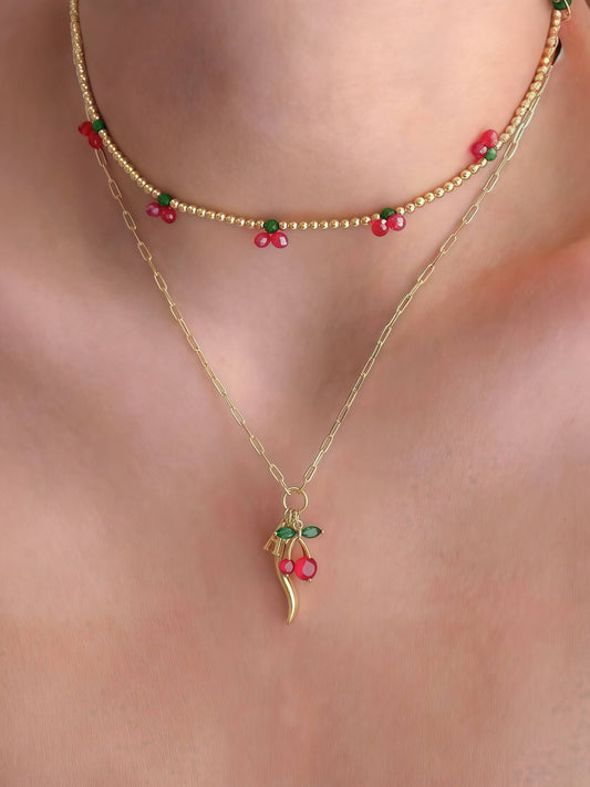 Stainless steel necklace 224AQ157