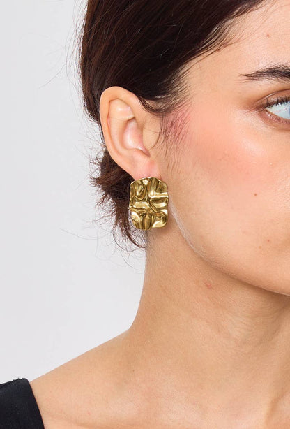 Boucles d'oreilles en acier inoxydable 124AQ411