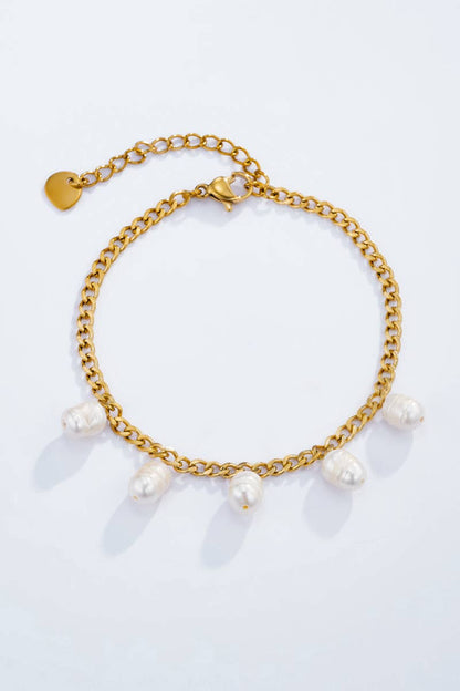 Bracelet avec perles en acier inoxydable 324RX03