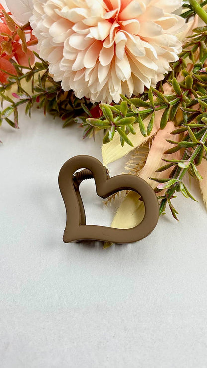 5cm heart mini hair claw YH40