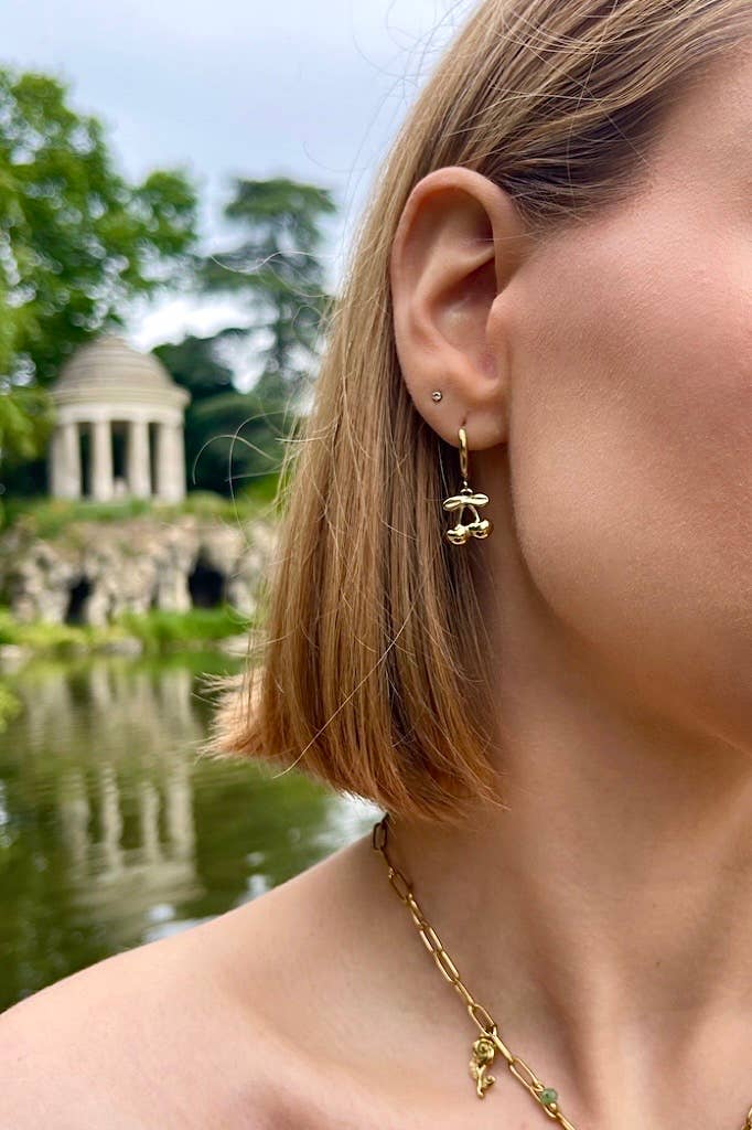 Stainless steel earrings 124AQ393