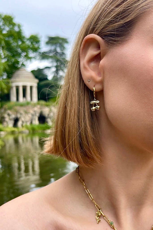 Stainless steel earrings 124AQ393