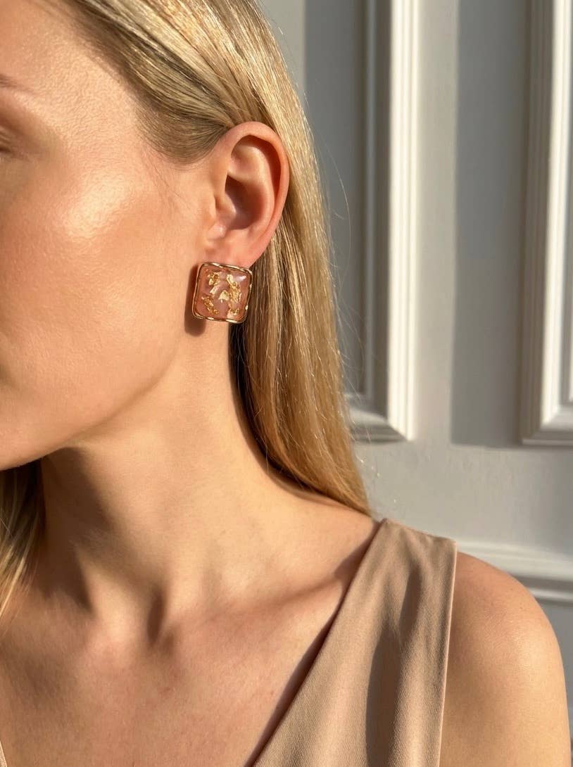 Stainless steel earrings 124AQ594