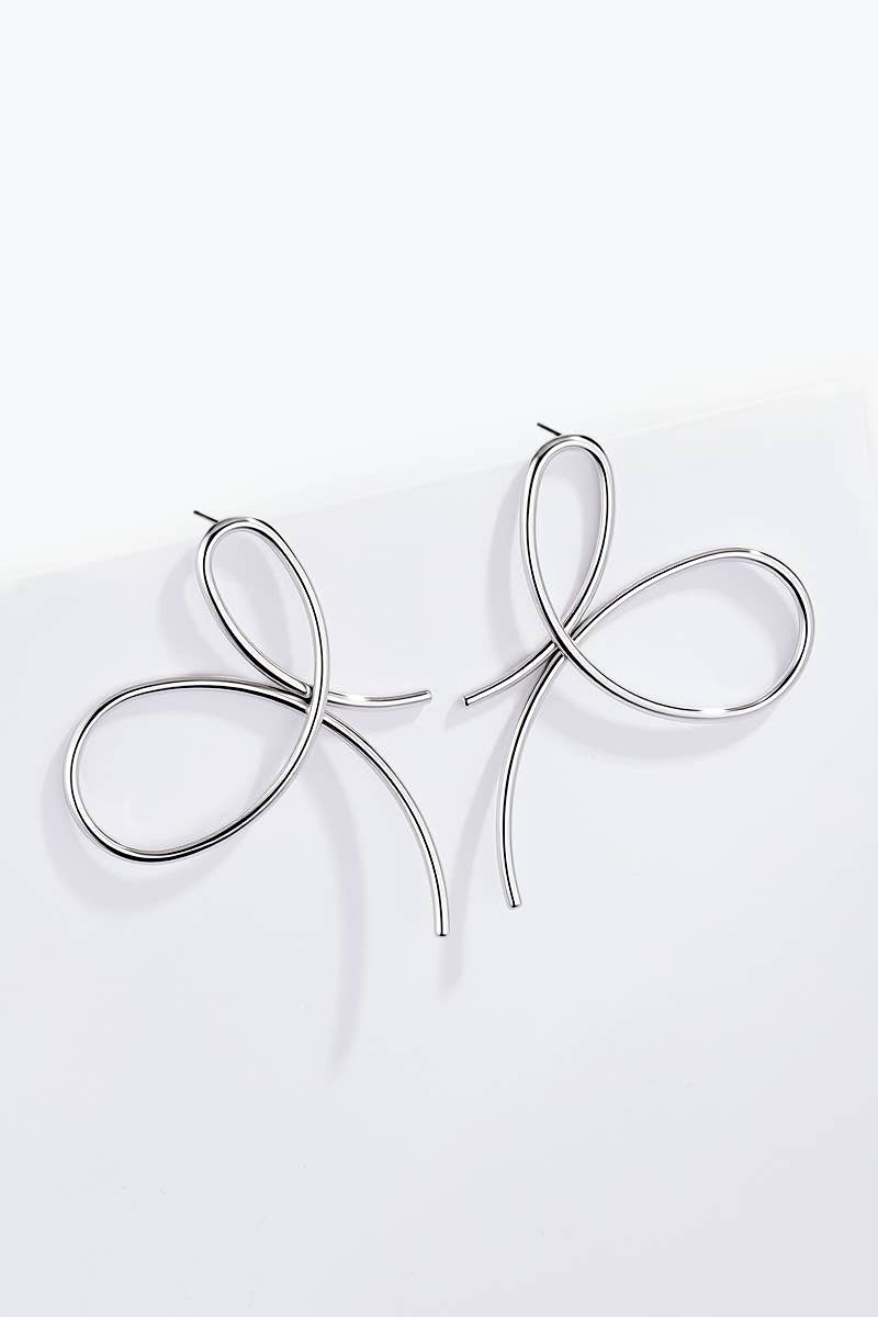 124AQ578 stainless steel earrings