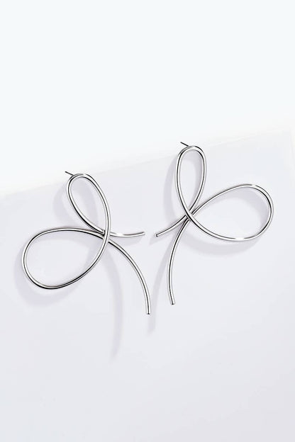 124AQ578 stainless steel earrings