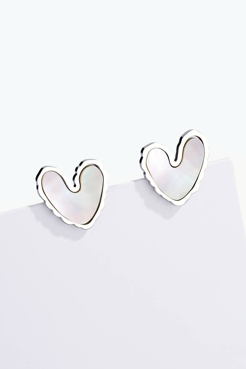 Stainless steel earrings 124AQ646