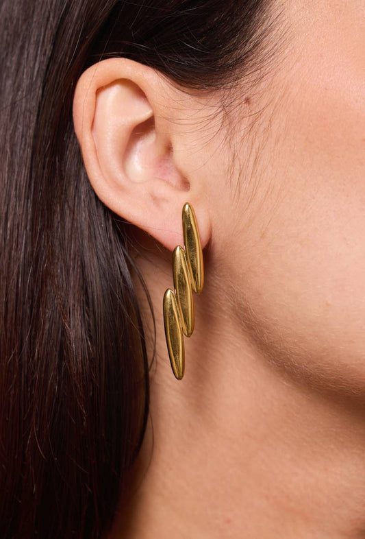 Stainless steel earrings 124RX115