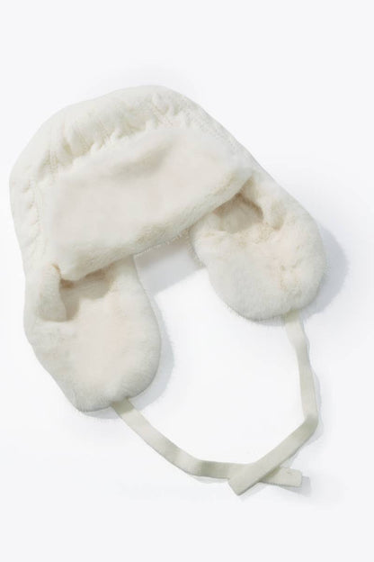 MJ218SD wool ear-flap beanie