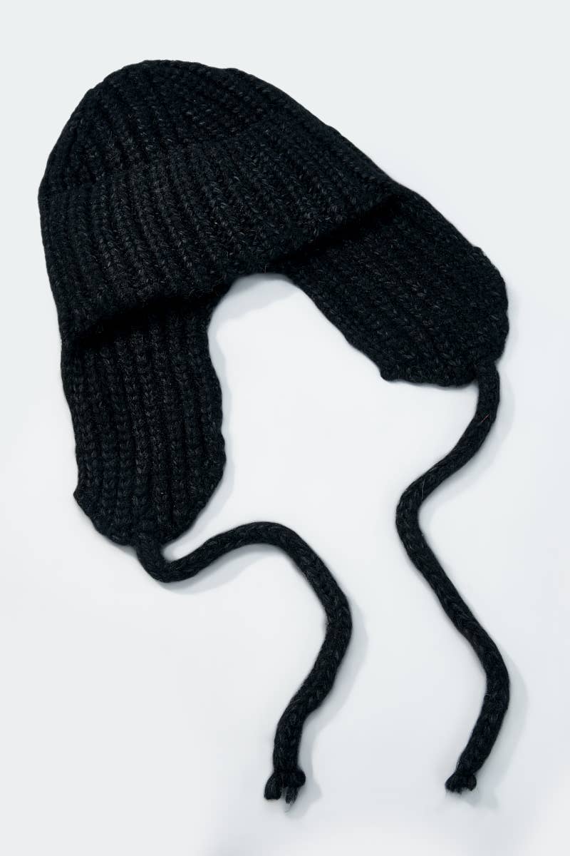 Bonnet cache-oreilles en laine MJ205SD