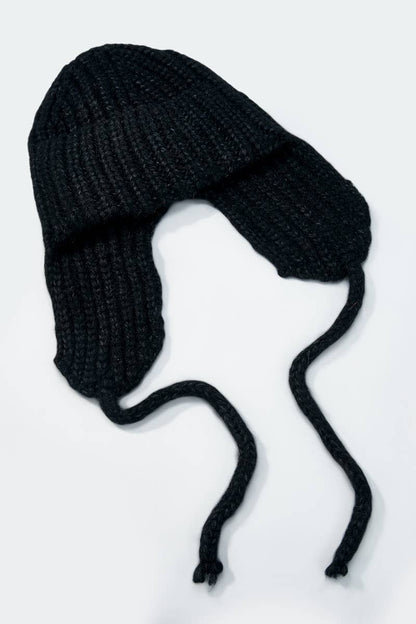 Bonnet cache-oreilles en laine MJ205SD