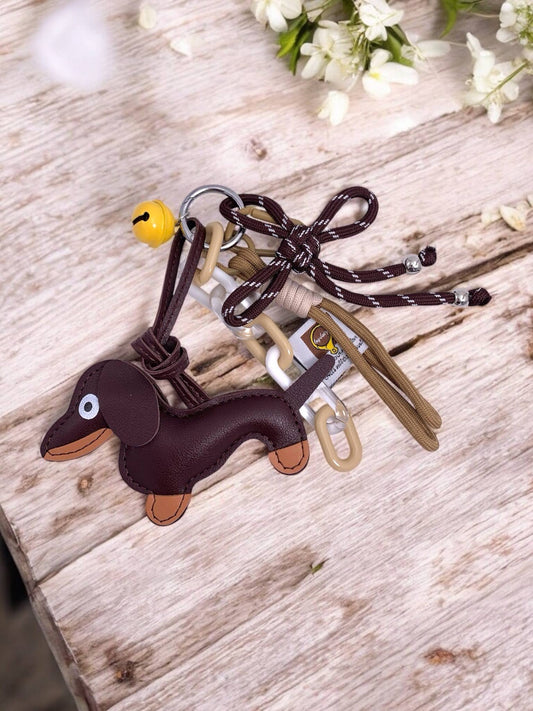 Grigri de sac et porte-clé Chien et clochette PC16