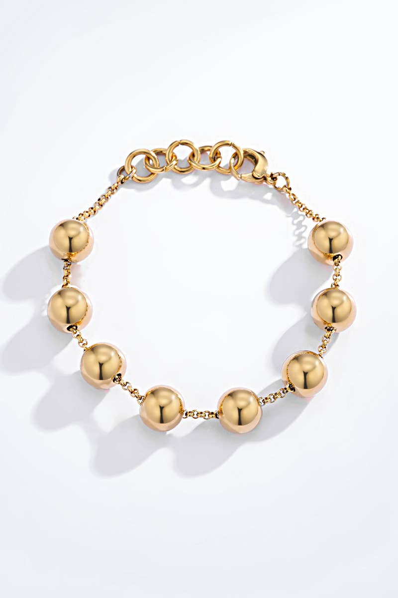 Stainless steel ball bracelet 324YC01