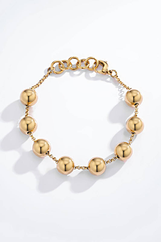 Bracelet à boules en acier inoxydable 324YC01