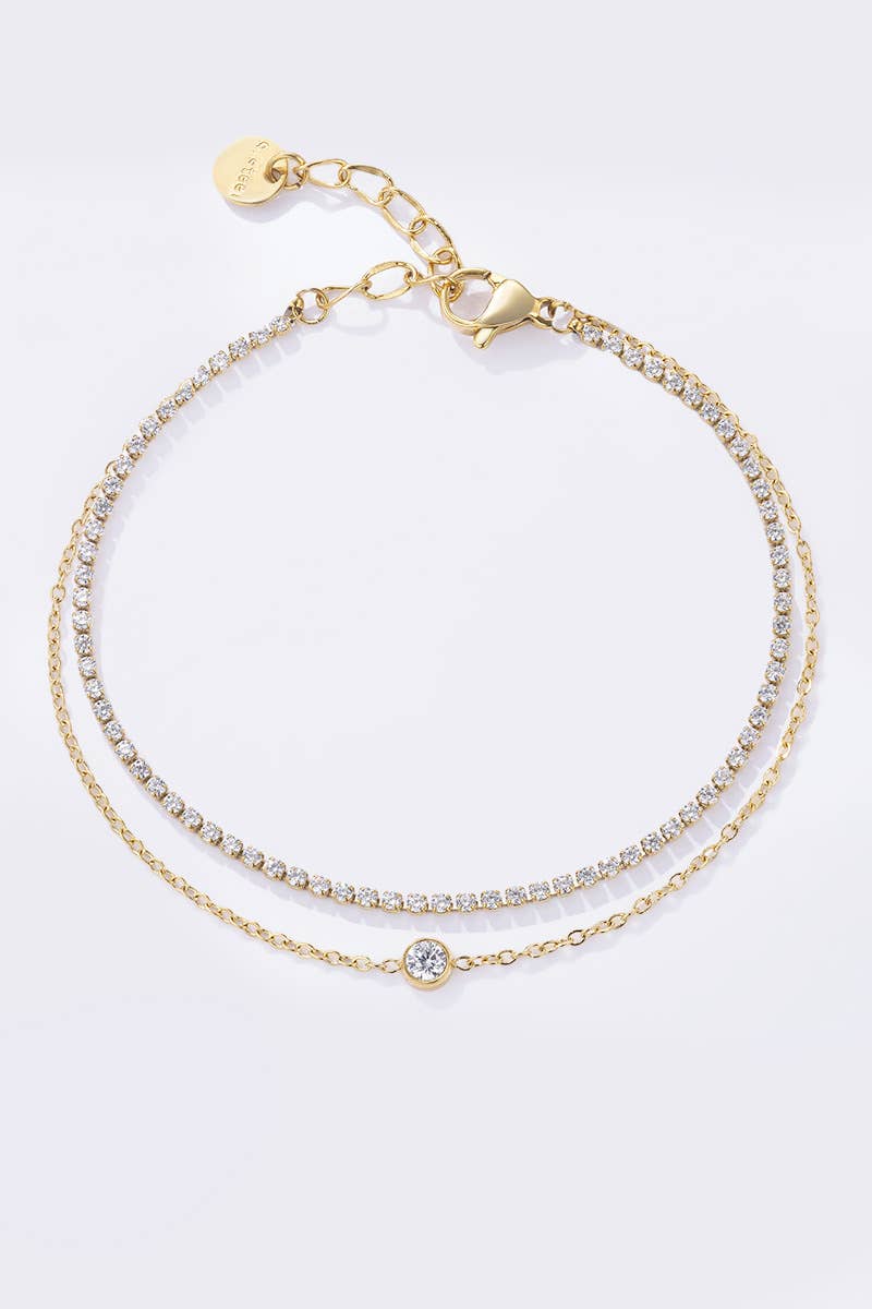 Stainless steel bracelet 324AQ326